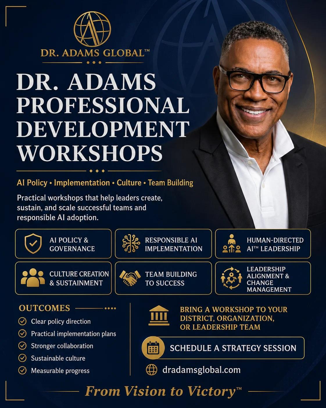 Dr. Adams leading a Human-Directed AI executive session